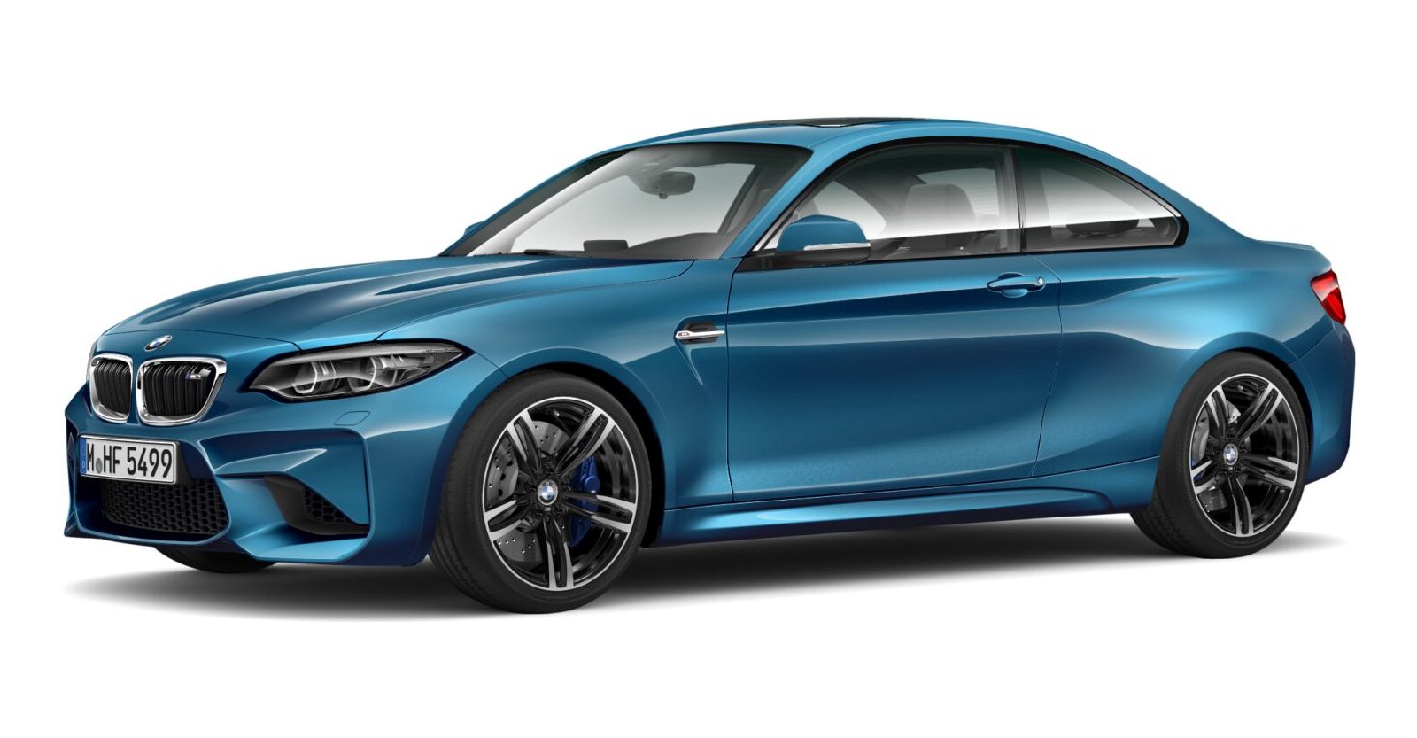 BMW M2 Coupé in Blue von vorne BMW M2 Coupé in Blue von vorne