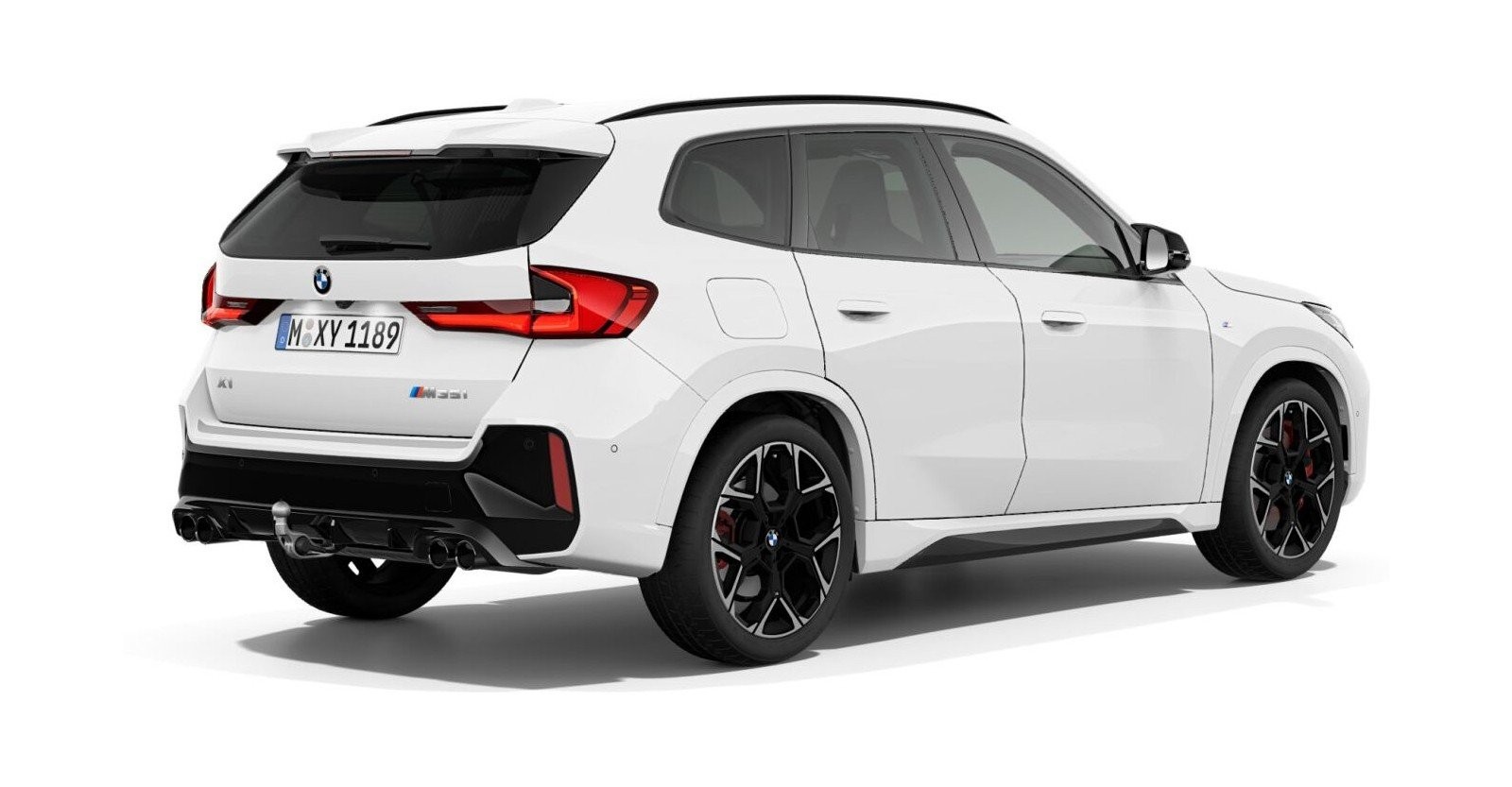 BMW BMW X in Weiß von hinten BMW BMW X in Weiß von hinten
