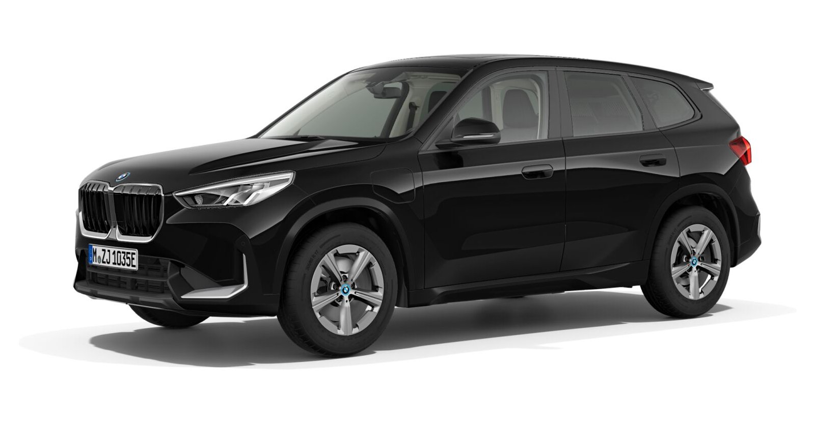 BMW X1 xDrive25e in Black von vorne BMW X1 xDrive25e in Black von vorne