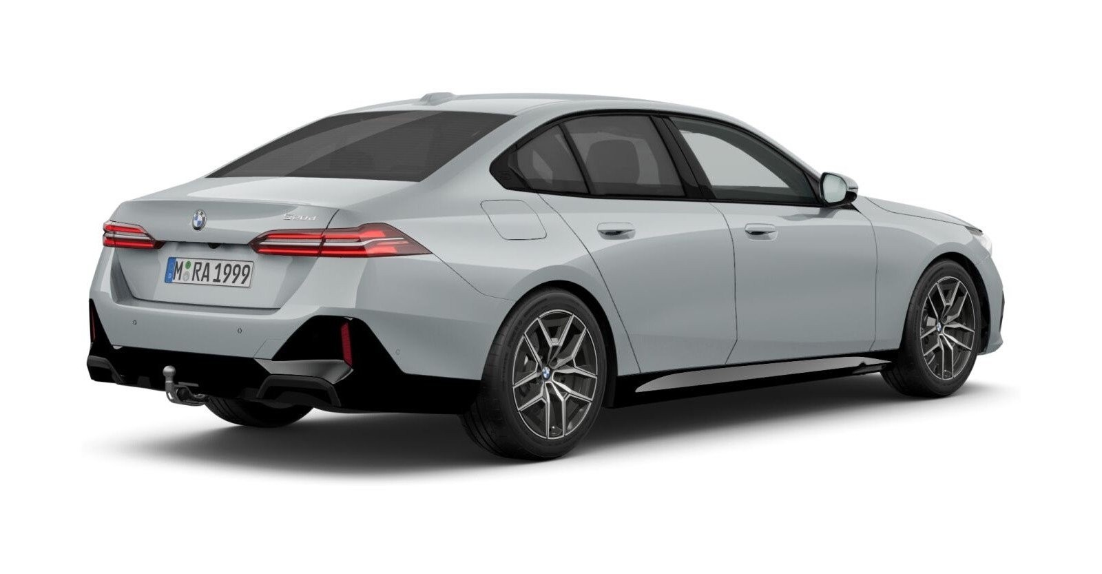 BMW BMW 5er in Grau von hinten BMW BMW 5er in Grau von hinten
