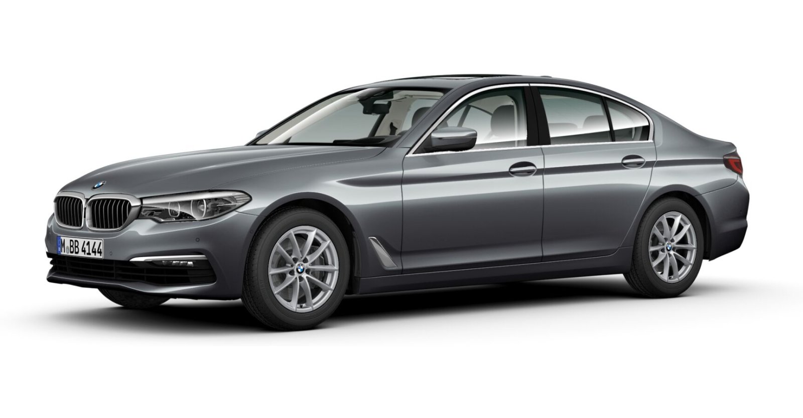 BMW 530d xDrive Limousine in Grey von vorne