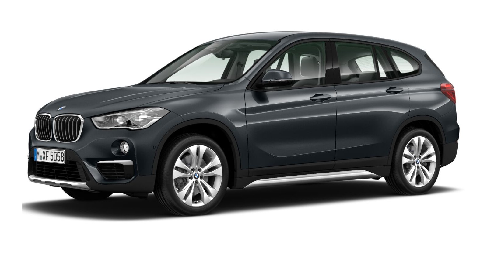 BMW X1 xDrive20i in Grey von vorne BMW X1 xDrive20i in Grey von vorne