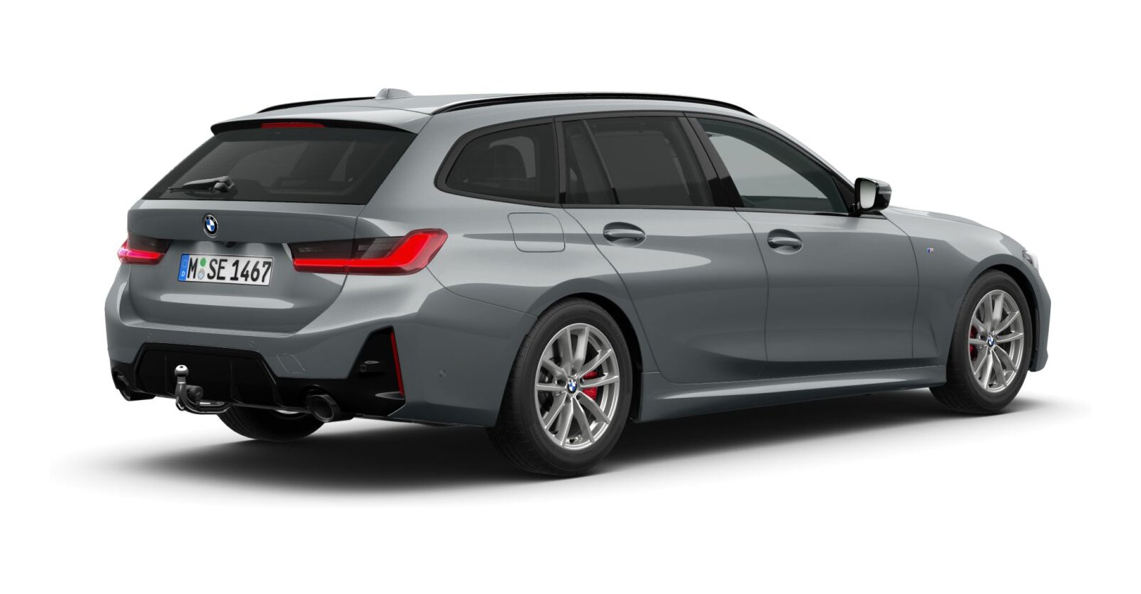 BMW BMW 3er in Grau von hinten BMW BMW 3er in Grau von hinten