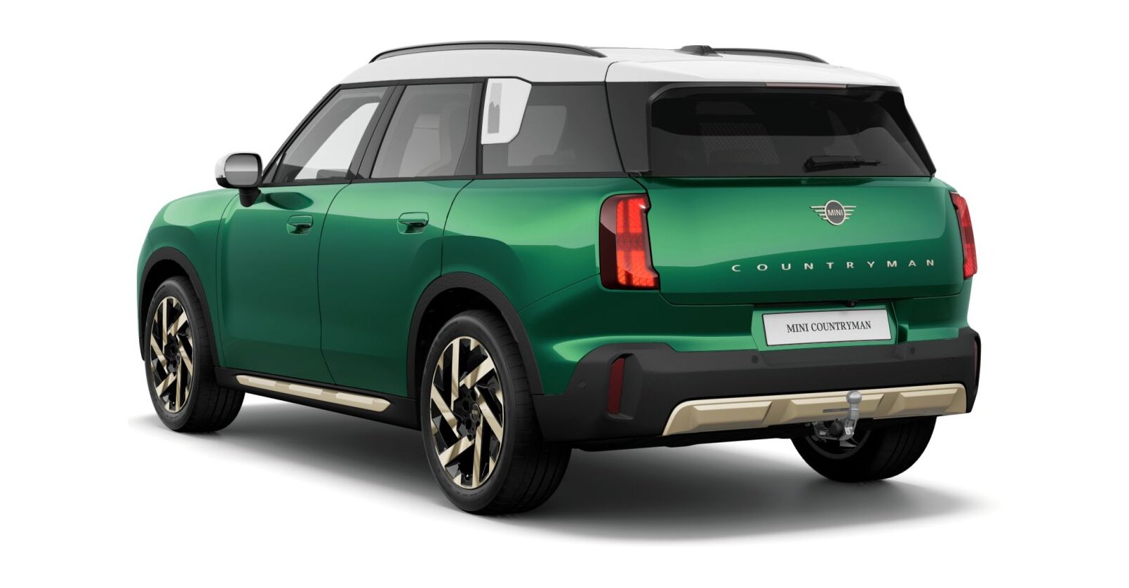 MINI MINI Countryman in Green von hinten MINI MINI Countryman in Green von hinten