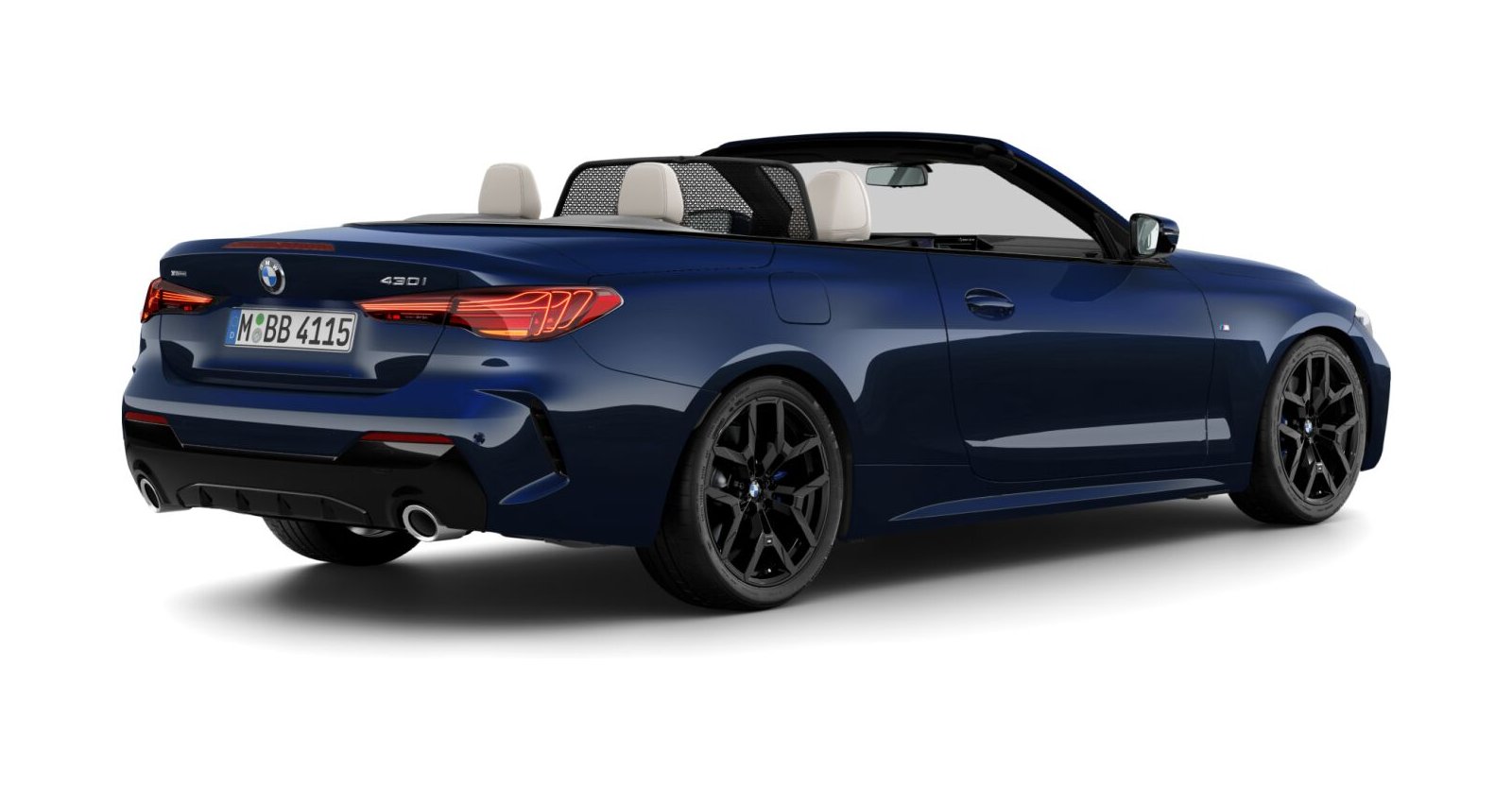 BMW BMW 4er in Blau von hinten BMW BMW 4er in Blau von hinten