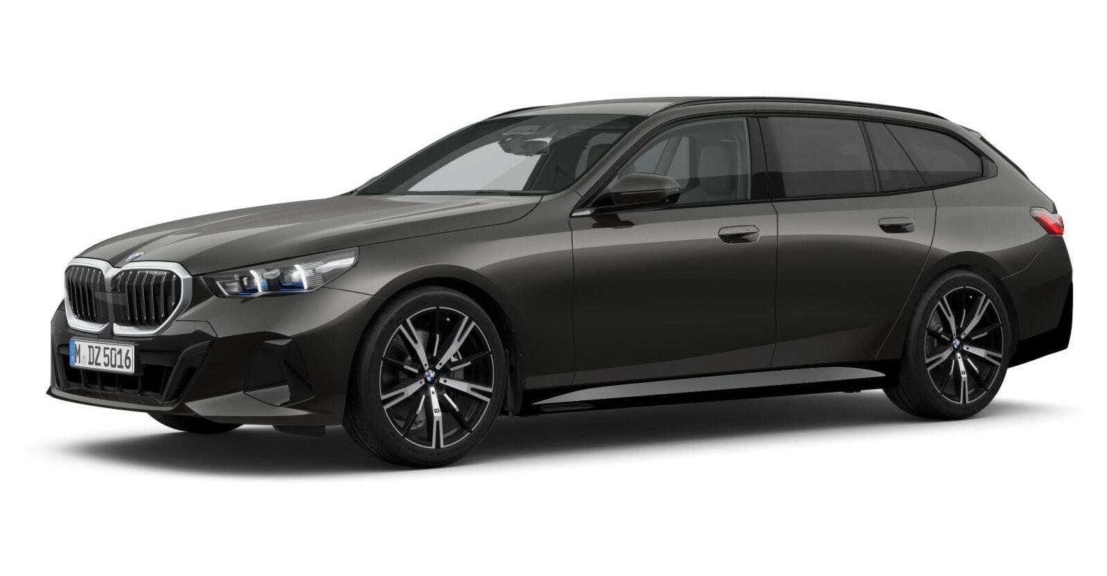 BMW 540d xDrive Touring in Grau von vorne BMW 540d xDrive Touring in Grau von vorne