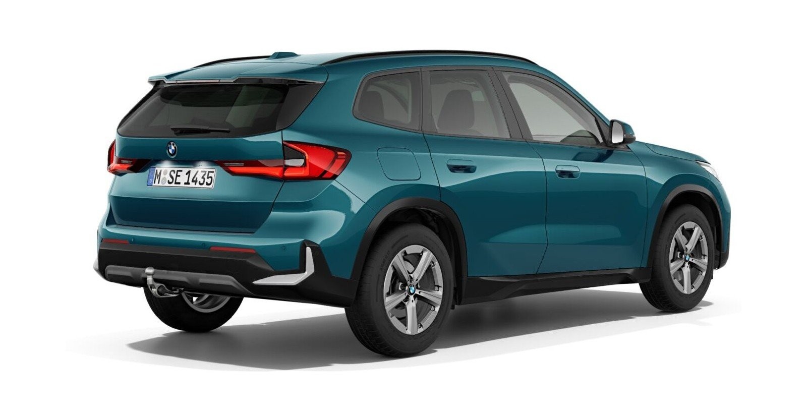 BMW BMW X in Blau von hinten BMW BMW X in Blau von hinten