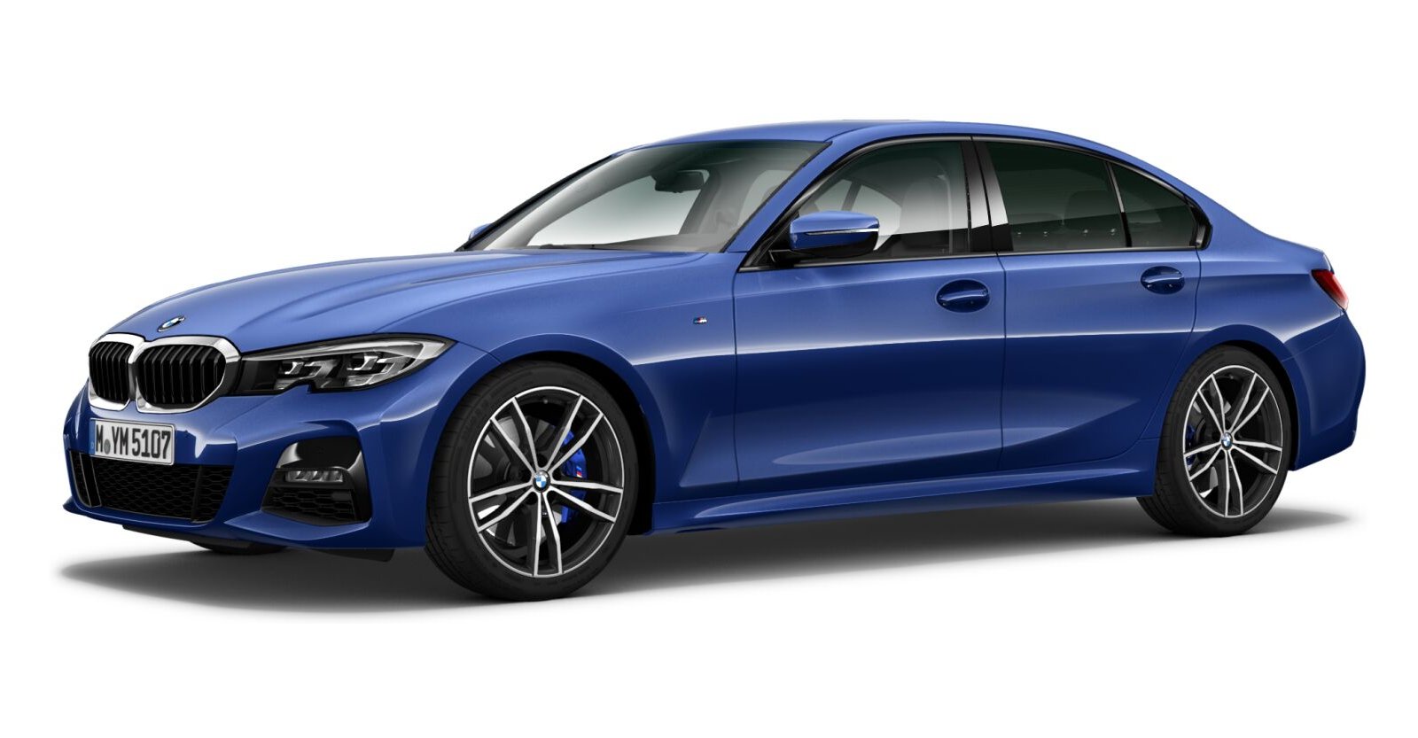 BMW BMW 3er in Blau von vorne BMW BMW 3er in Blau von vorne