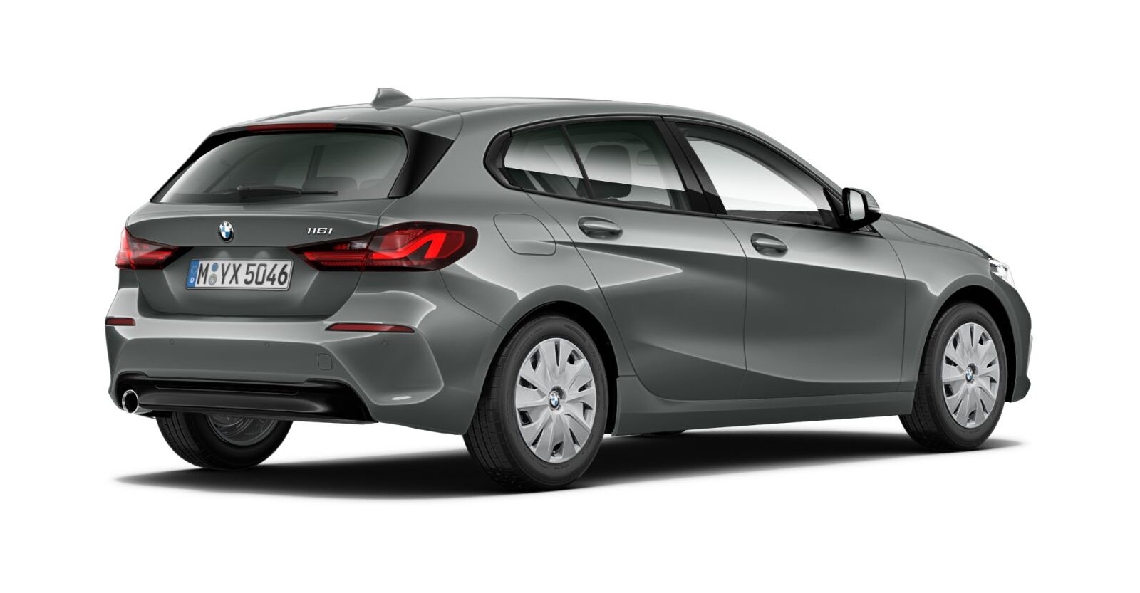 BMW BMW 1er in Grau von hinten BMW BMW 1er in Grau von hinten
