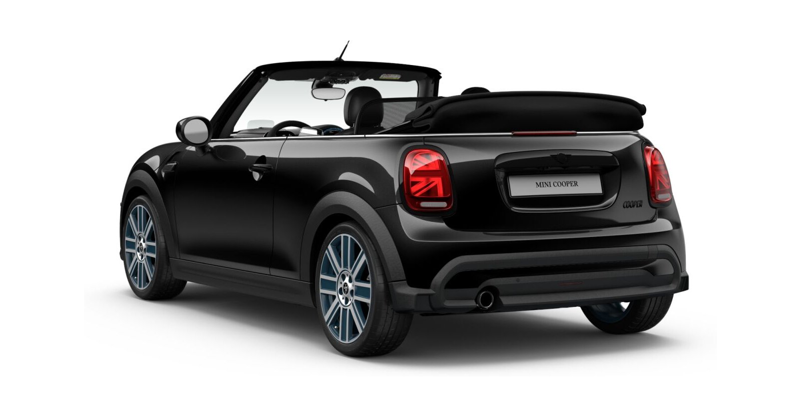 MINI MINI Cabrio in Black von hinten MINI MINI Cabrio in Black von hinten
