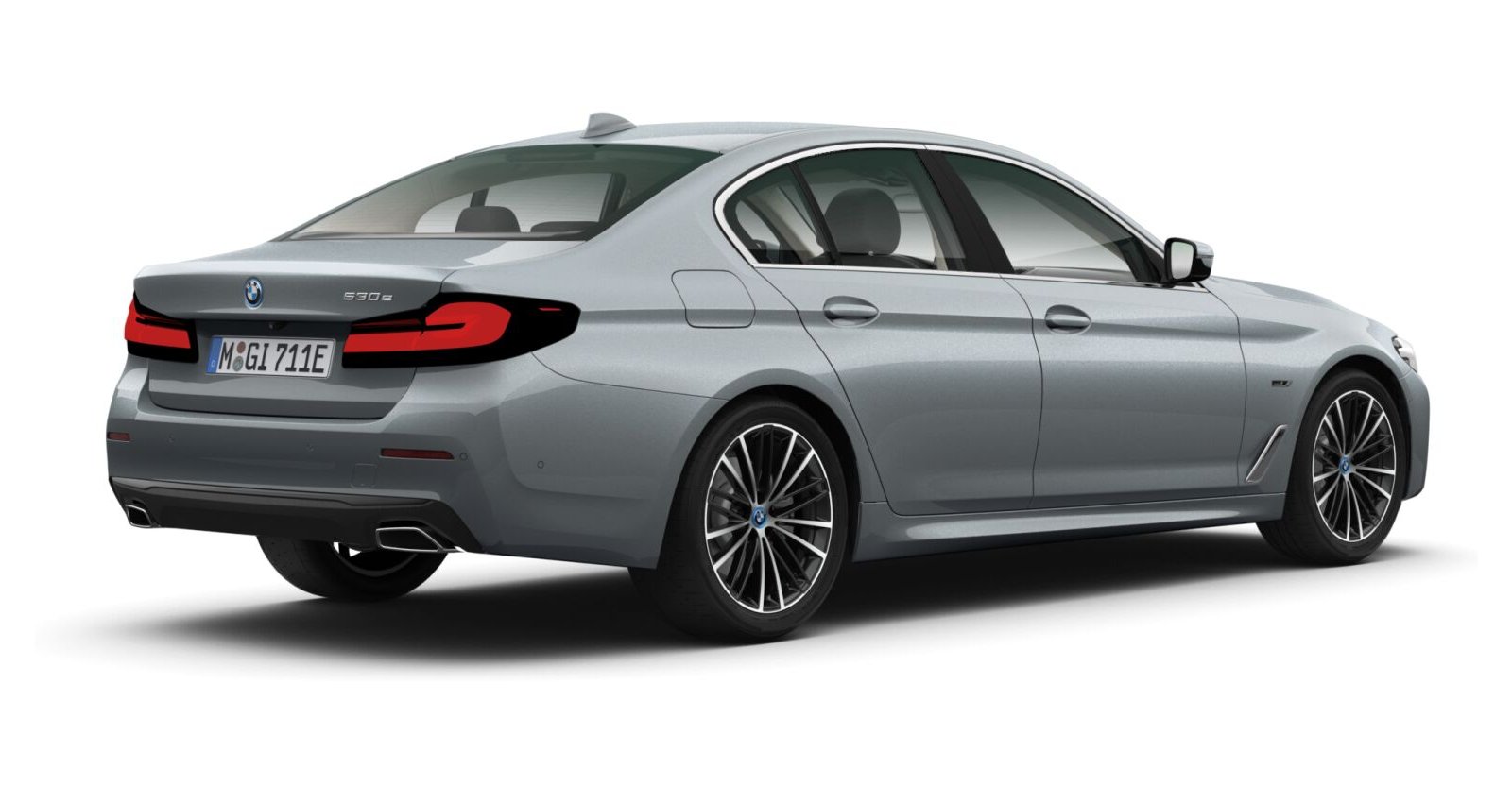BMW BMW 5er in Grey von hinten BMW BMW 5er in Grey von hinten
