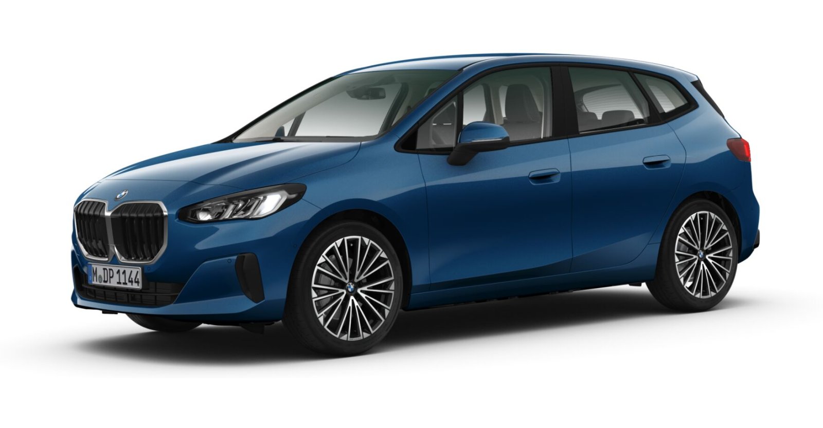 BMW 218i Active Tourer in Blue von vorne BMW 218i Active Tourer in Blue von vorne