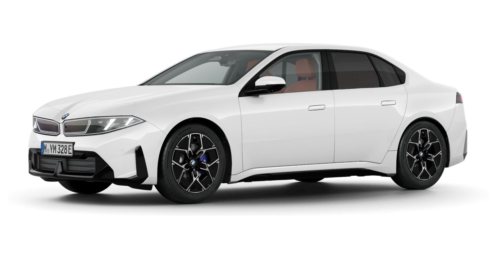 BMW i3 50 xDrive in White von vorne