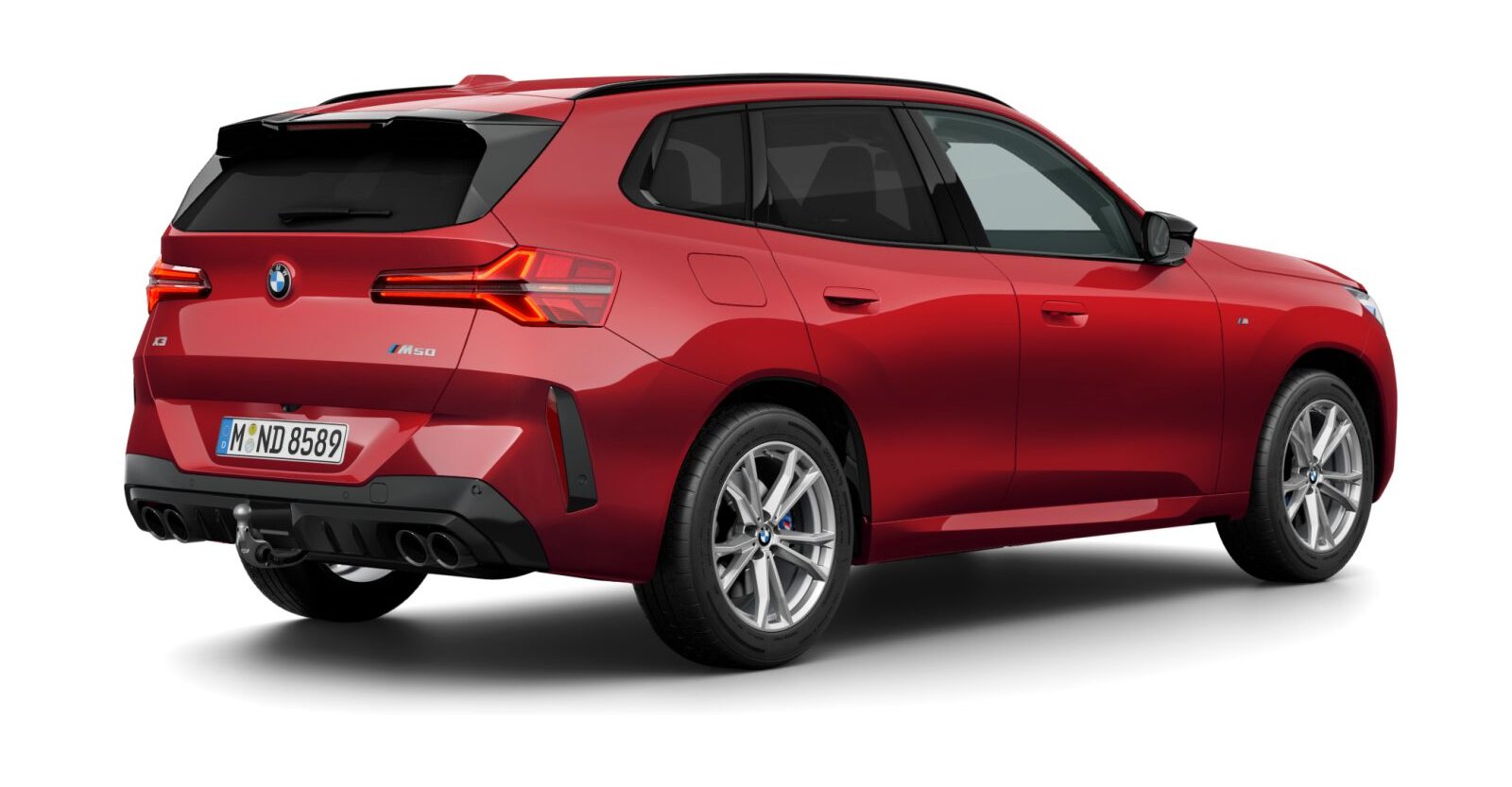 BMW BMW X in Rot von hinten BMW BMW X in Rot von hinten