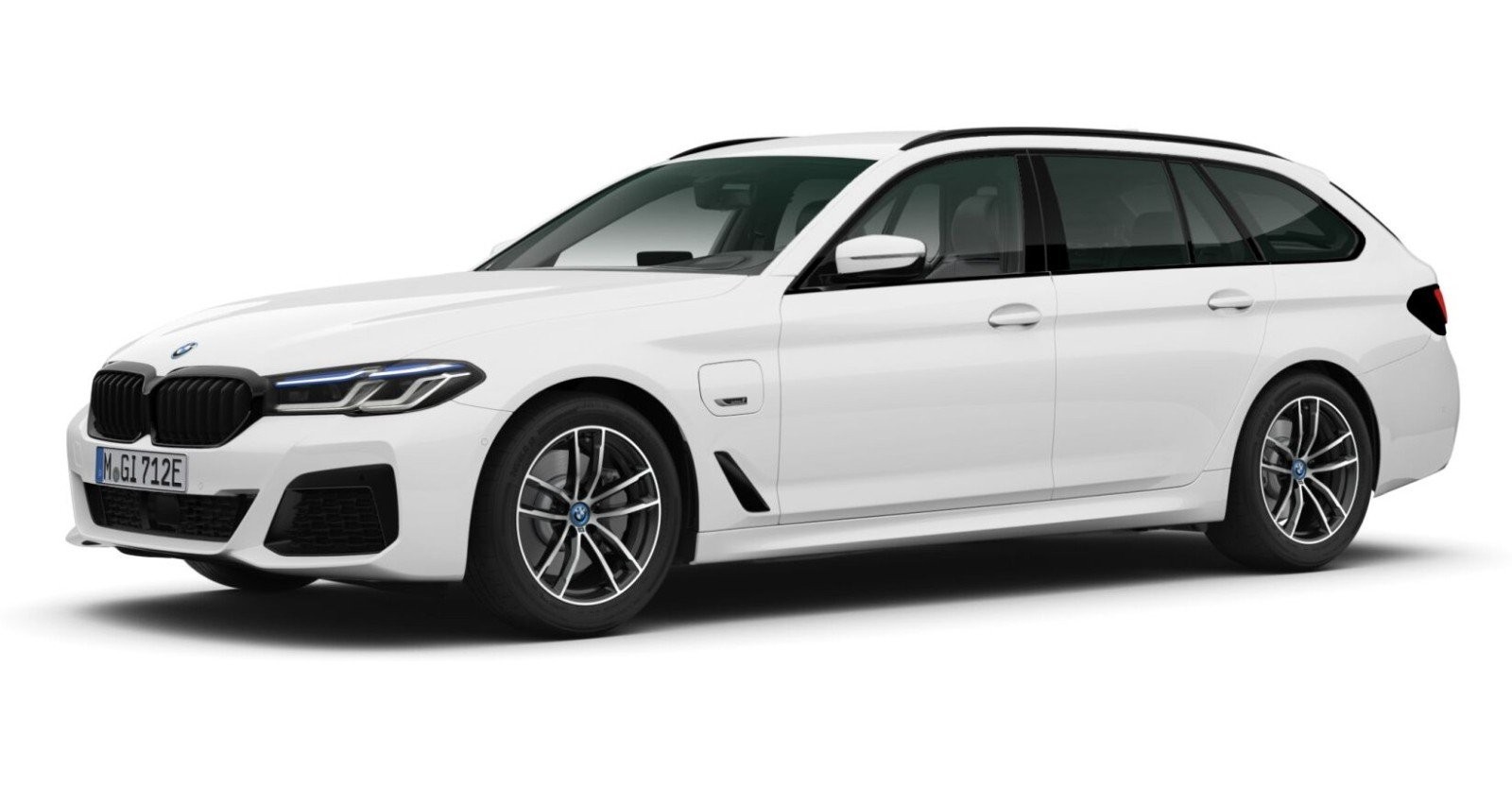 BMW BMW 5er in Weiß von vorne BMW BMW 5er in Weiß von vorne
