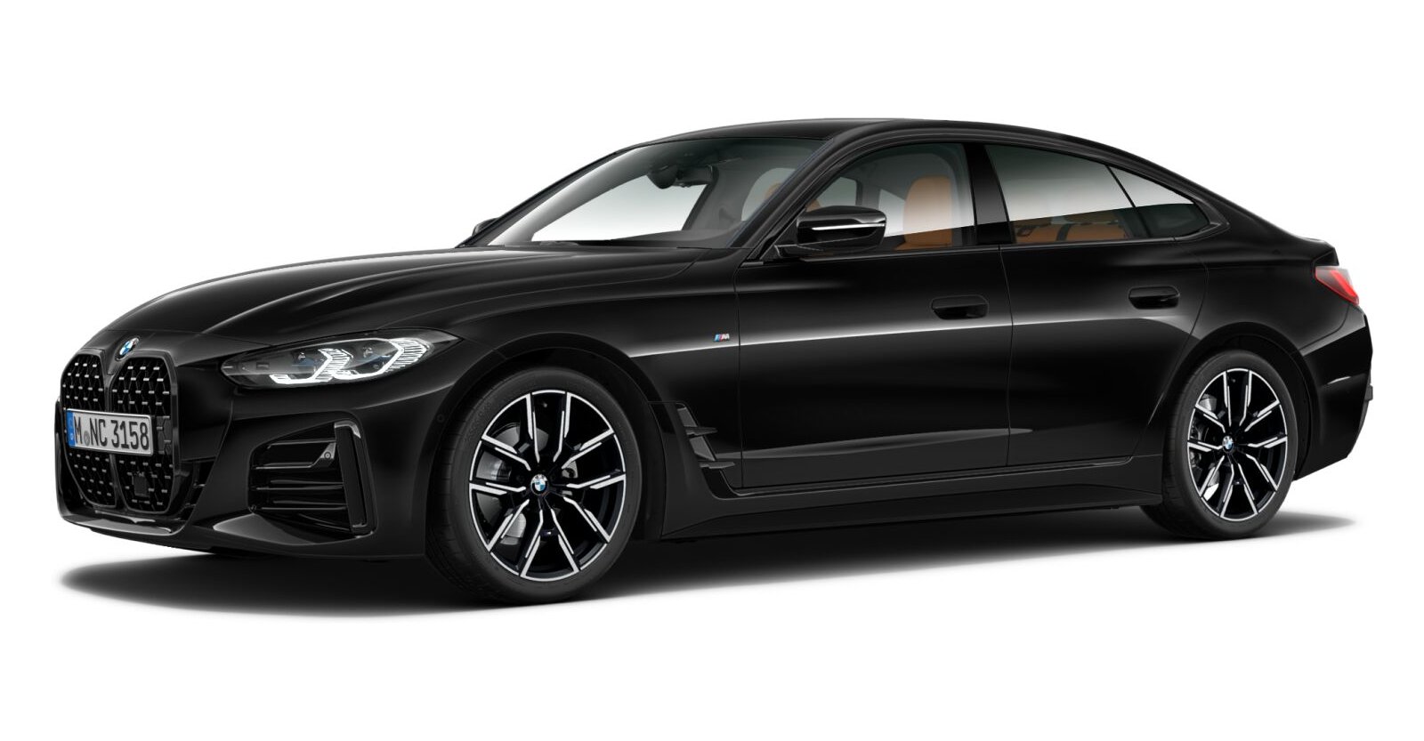 BMW BMW 4er in Schwarz von vorne BMW BMW 4er in Schwarz von vorne