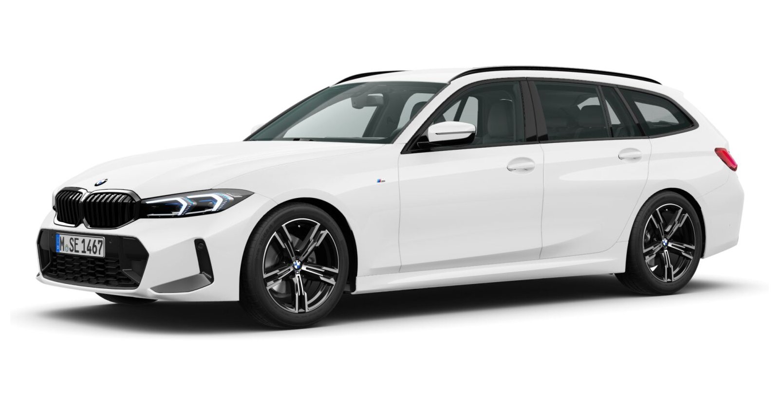 BMW BMW 3er in Weiß von vorne BMW BMW 3er in Weiß von vorne