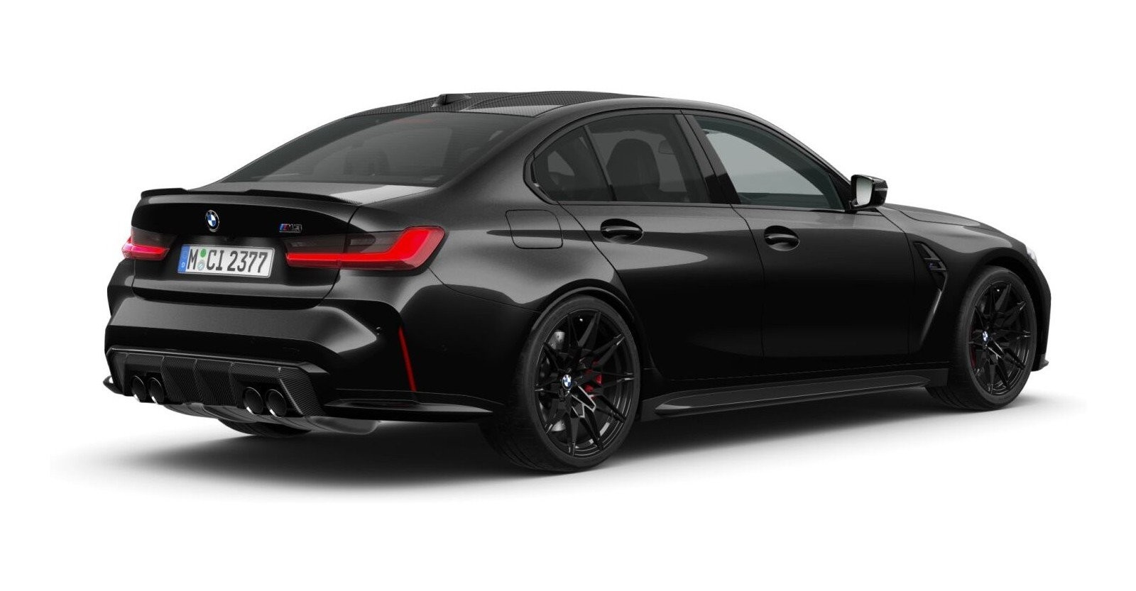 BMW BMW M in Schwarz von hinten BMW BMW M in Schwarz von hinten