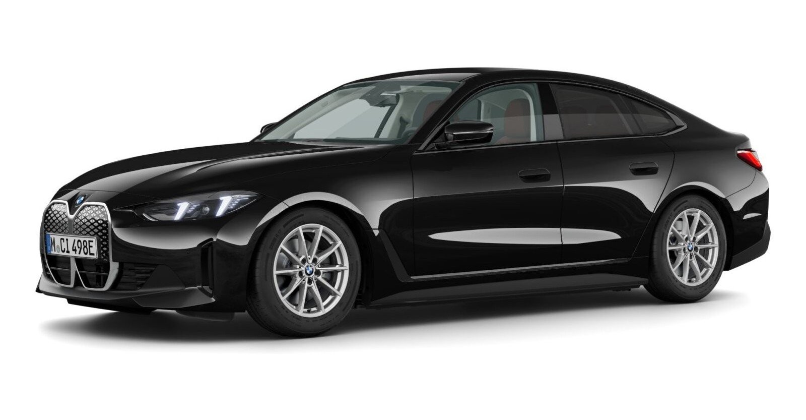 BMW BMW I in Schwarz von vorne BMW BMW I in Schwarz von vorne