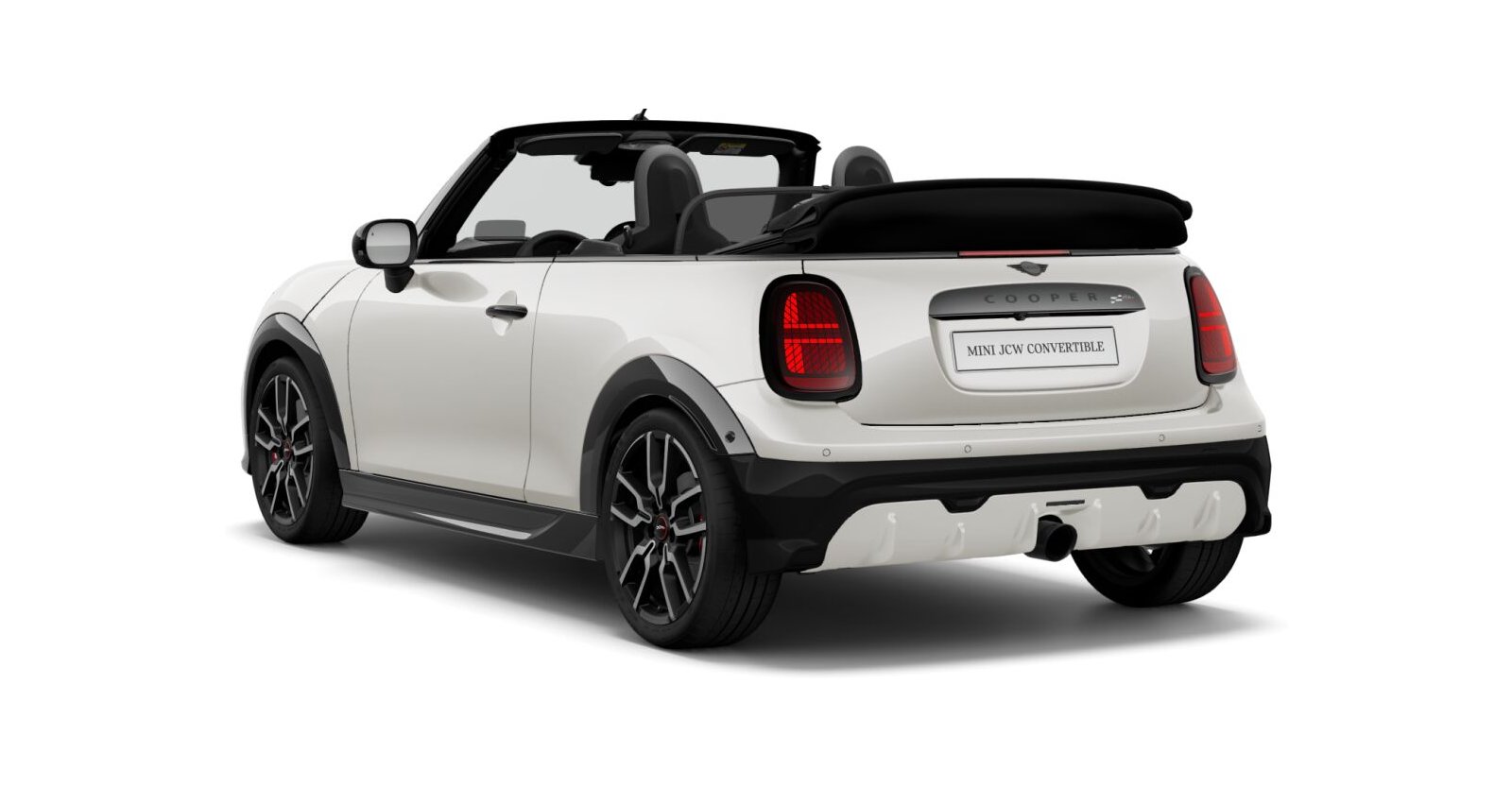 MINI MINI Cabrio in Weiß von hinten