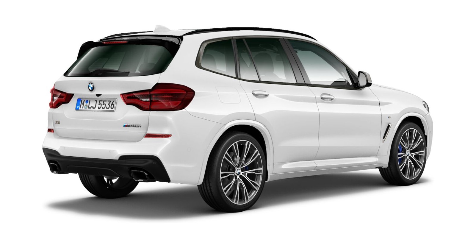 BMW BMW X in Weiß von hinten BMW BMW X in Weiß von hinten