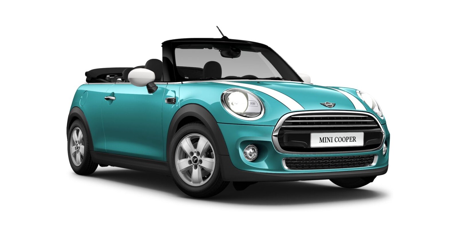 MINI MINI Cabrio in Grün von vorne