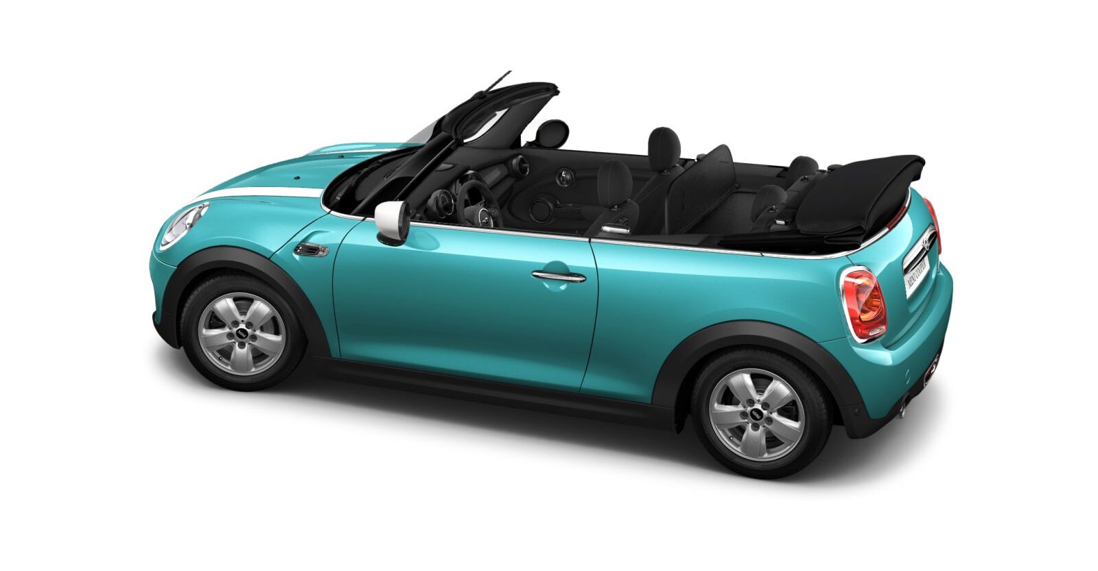 MINI MINI Cabrio in Grün von hinten