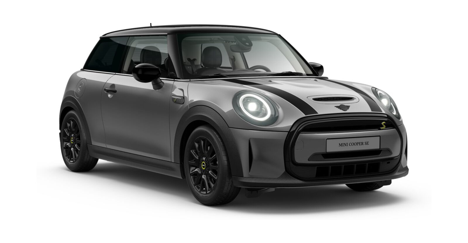MINI Cooper SE in Grau von vorne MINI Cooper SE in Grau von vorne