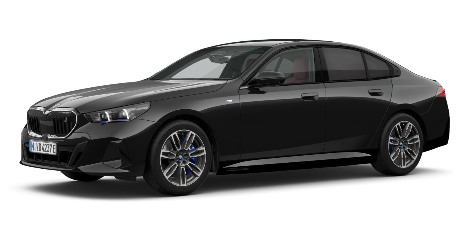 BMW i5 eDrive40 Limousine in Schwarz von vorne