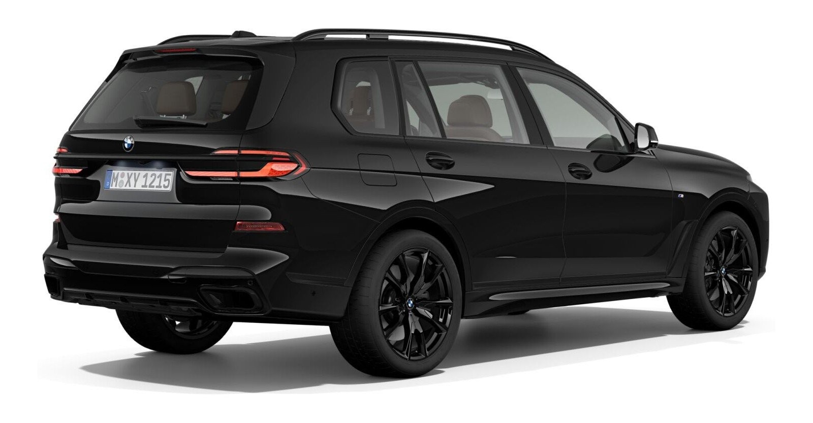 BMW BMW X in Schwarz von hinten