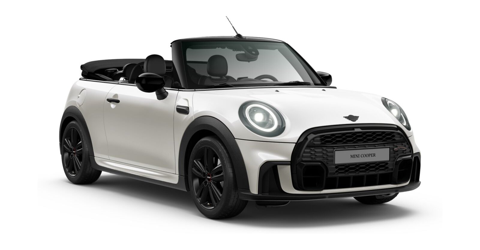 MINI Cooper Cabrio in Weiß von vorne