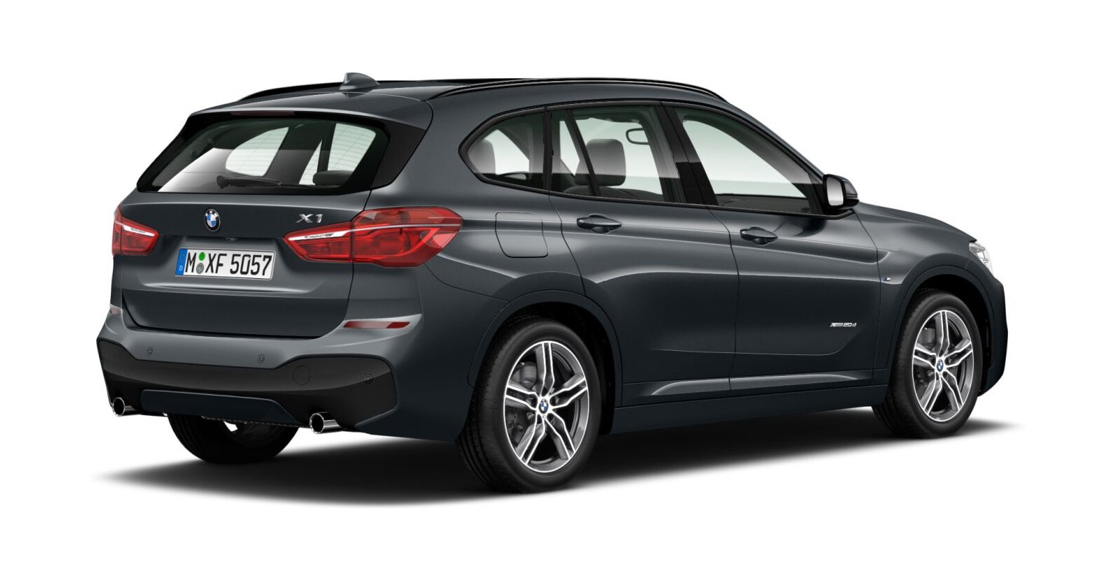 BMW BMW X in Grau von hinten BMW BMW X in Grau von hinten