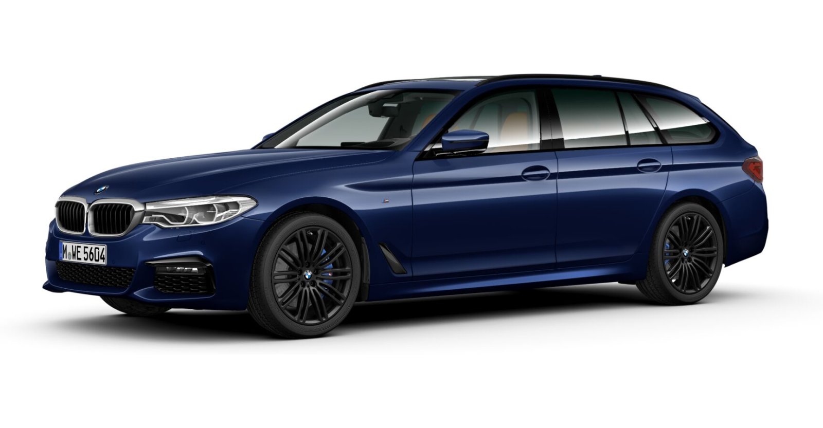 BMW BMW 5er in Blau von vorne BMW BMW 5er in Blau von vorne