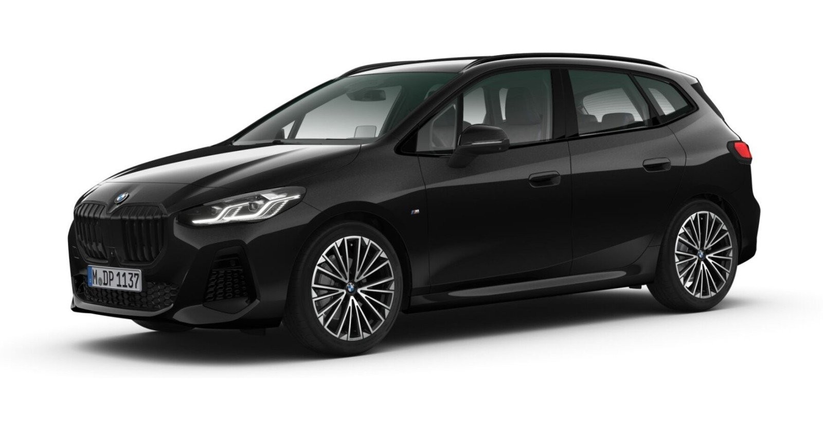BMW BMW 2er in Schwarz von vorne BMW BMW 2er in Schwarz von vorne