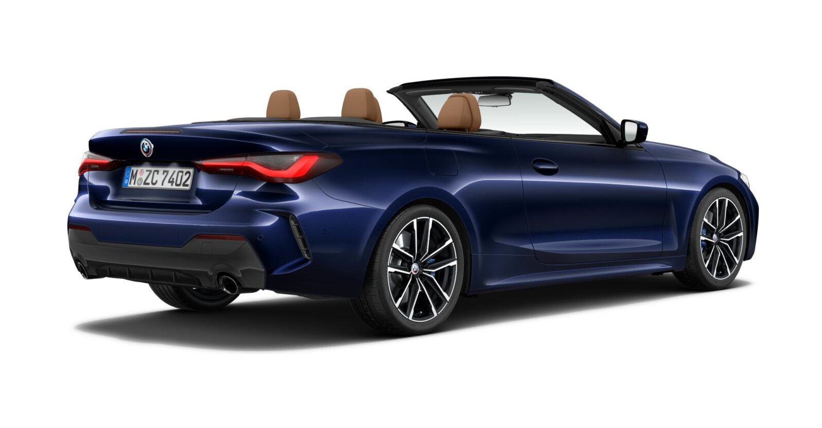BMW BMW 4er in Blau von hinten BMW BMW 4er in Blau von hinten