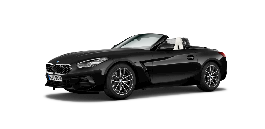 BMW Z4 sDrive20i in Schwarz von vorne