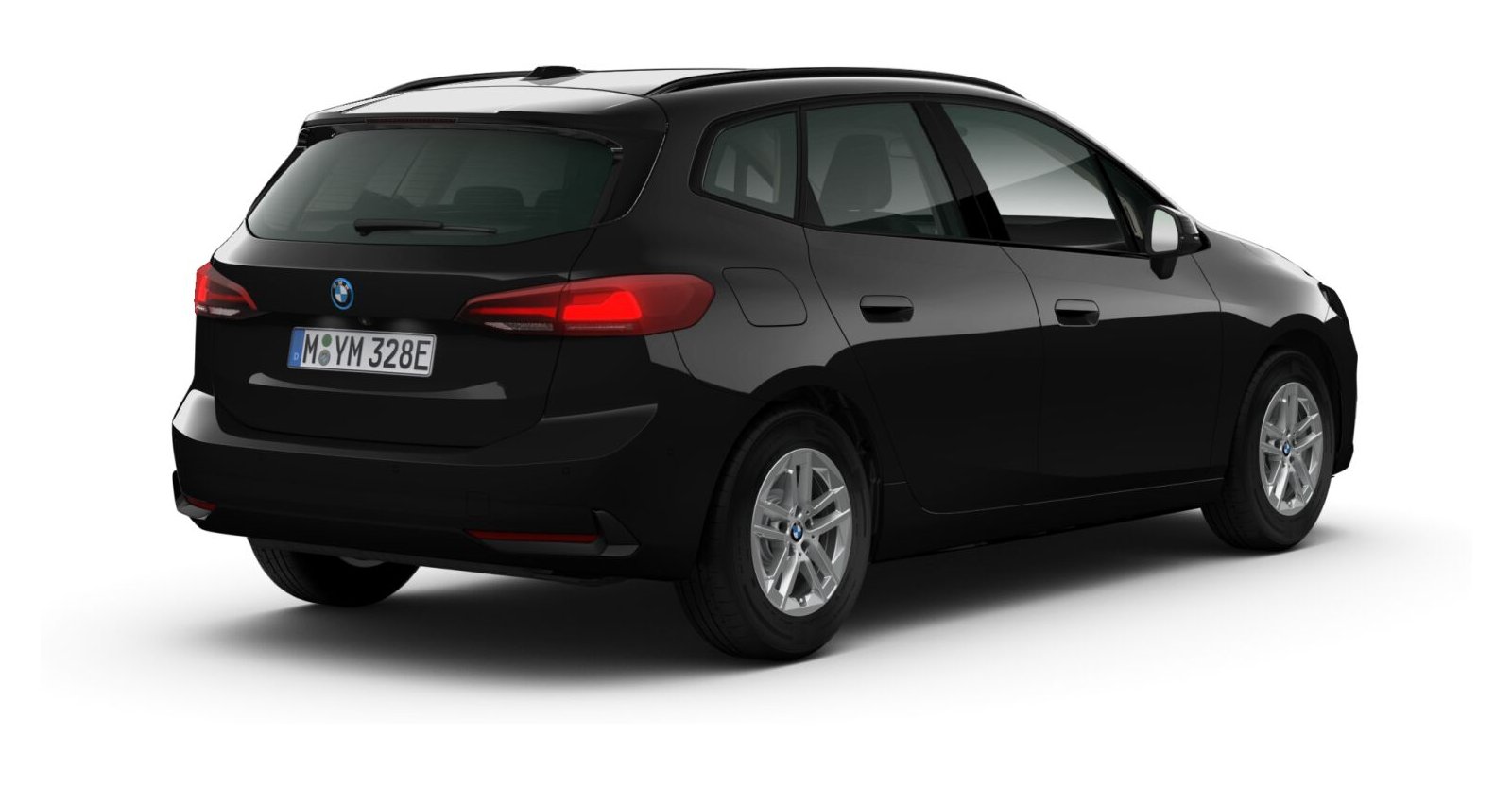 BMW BMW 2er in Schwarz von hinten