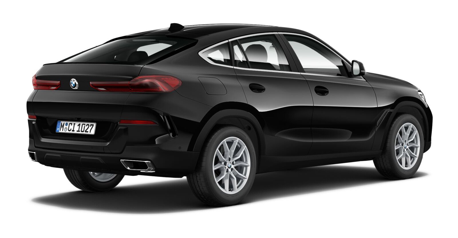 BMW BMW X in Schwarz von hinten BMW BMW X in Schwarz von hinten