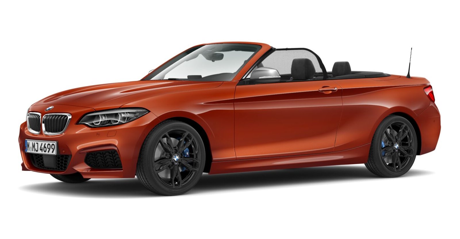 BMW BMW 2er in Orange von vorne BMW BMW 2er in Orange von vorne