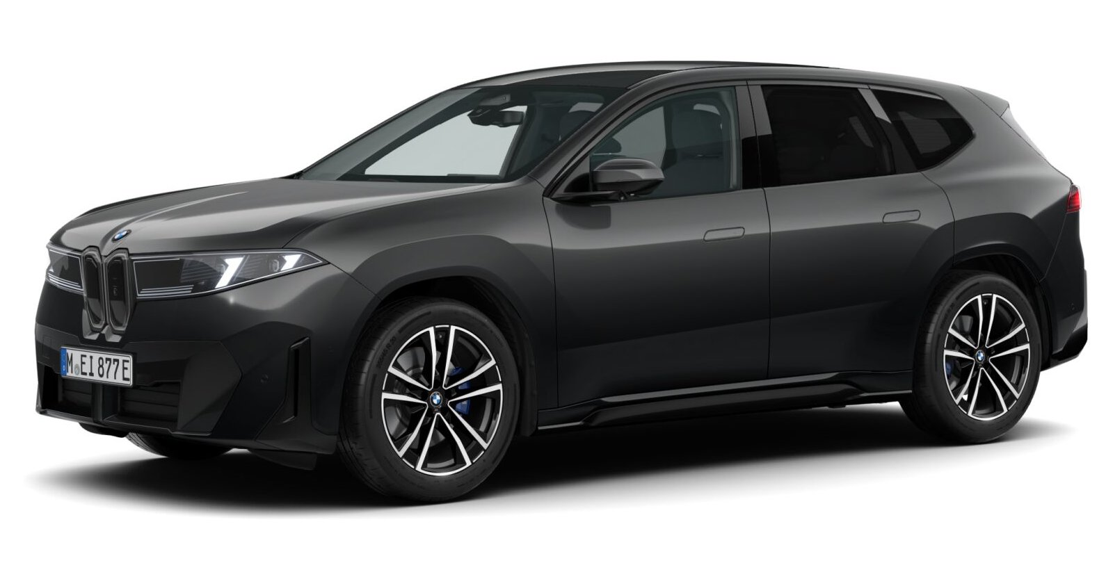 BMW iX3 40 in Schwarz von vorne