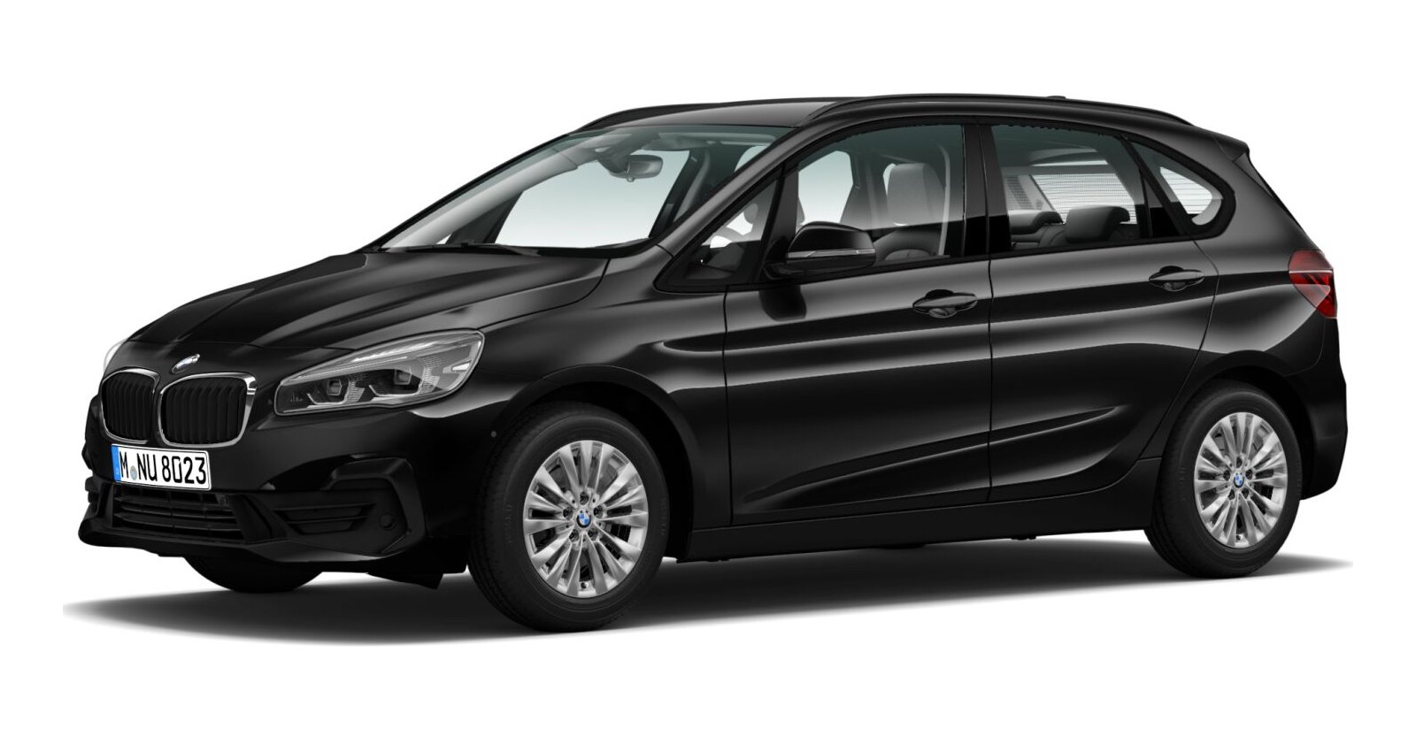 BMW BMW 2er in Schwarz von vorne BMW BMW 2er in Schwarz von vorne