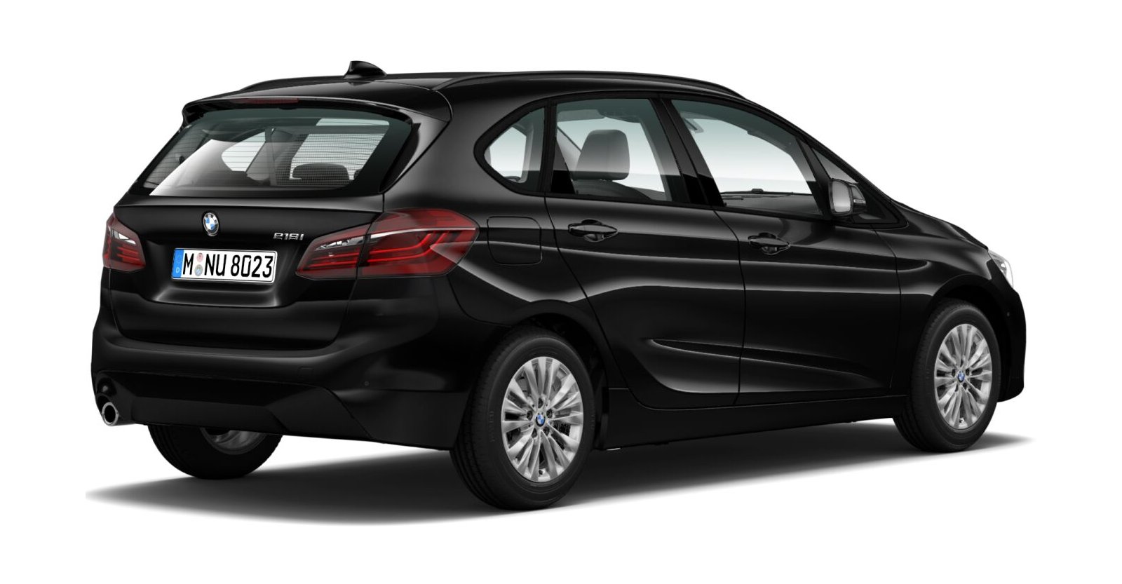 BMW BMW 2er in Schwarz von hinten BMW BMW 2er in Schwarz von hinten
