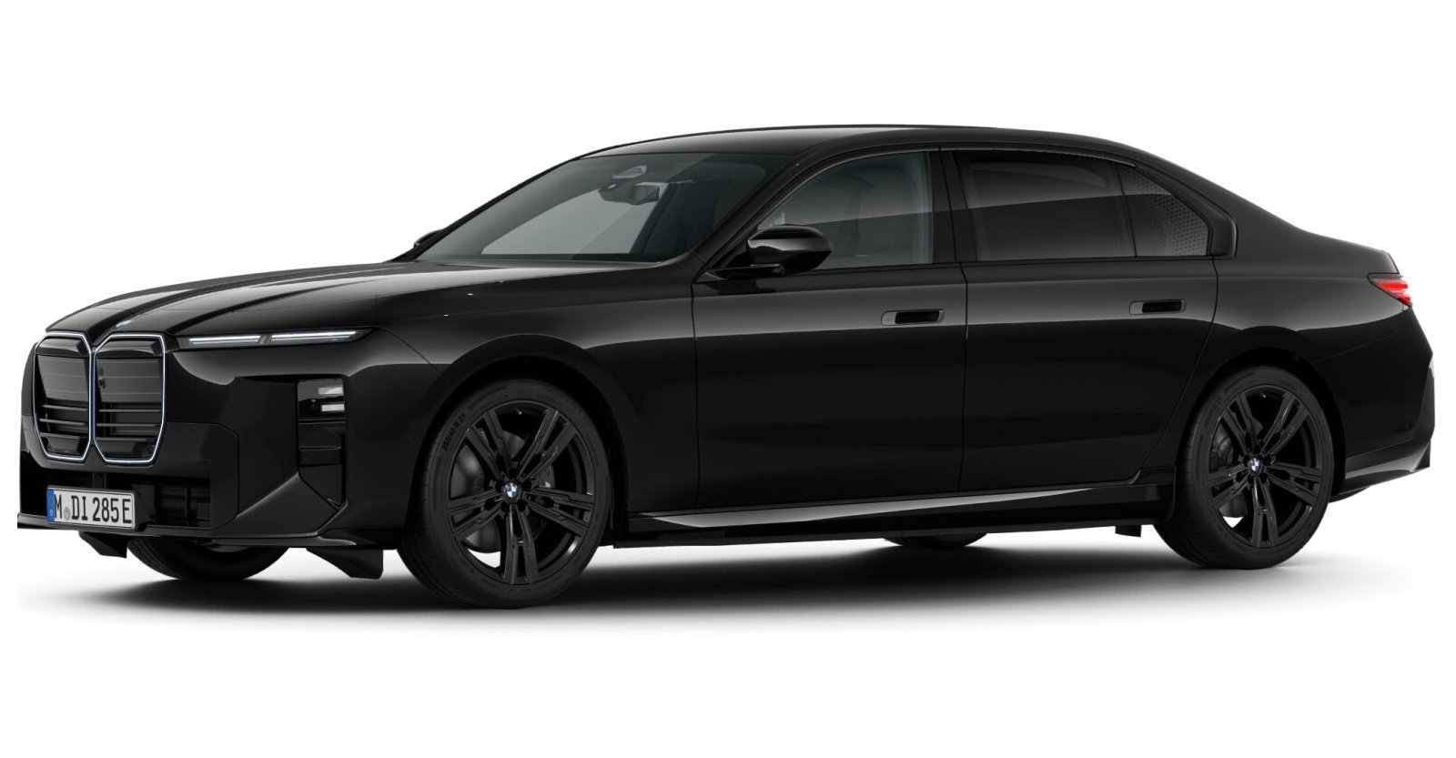 BMW BMW I in Schwarz von vorne BMW BMW I in Schwarz von vorne
