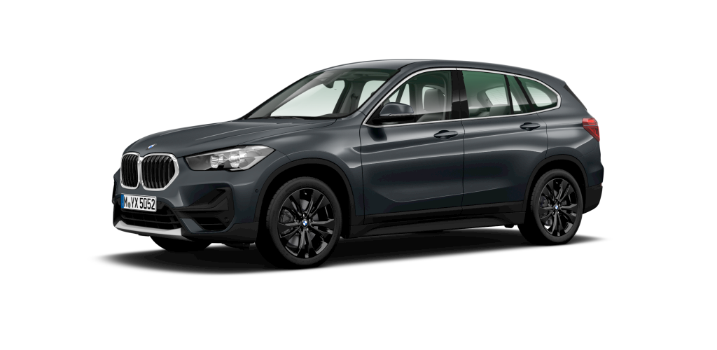 BMW X1 sDrive20i in Grau von vorne BMW X1 sDrive20i in Grau von vorne