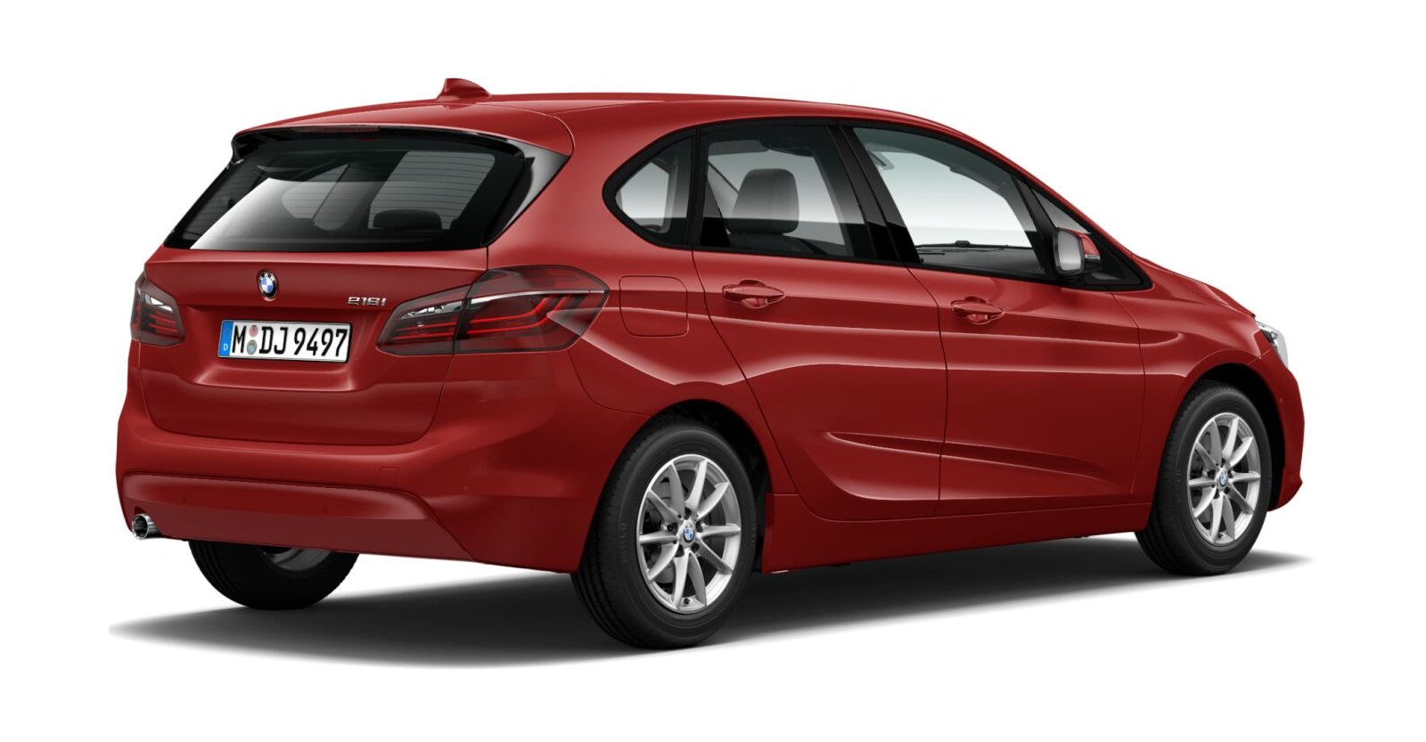 BMW BMW 2er in Rot von hinten
