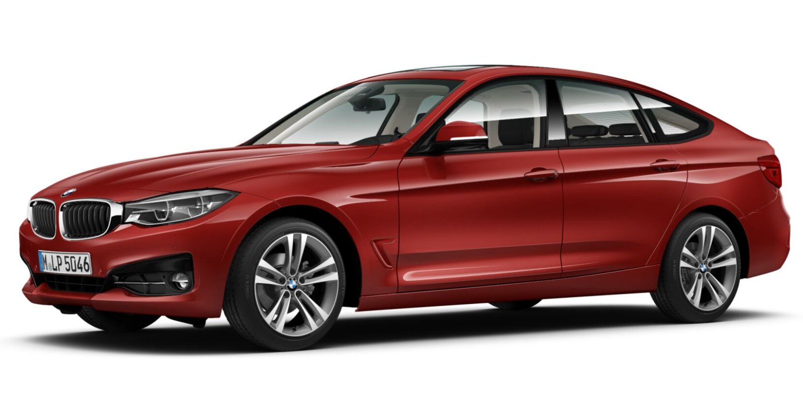 BMW BMW 3er in Rot von vorne BMW BMW 3er in Rot von vorne