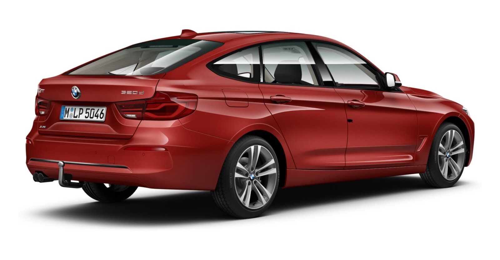 BMW BMW 3er in Rot von hinten BMW BMW 3er in Rot von hinten