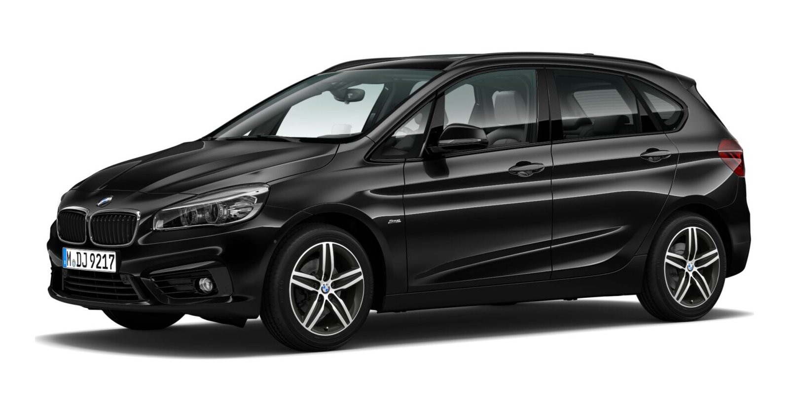 BMW BMW 2er in Schwarz von vorne BMW BMW 2er in Schwarz von vorne