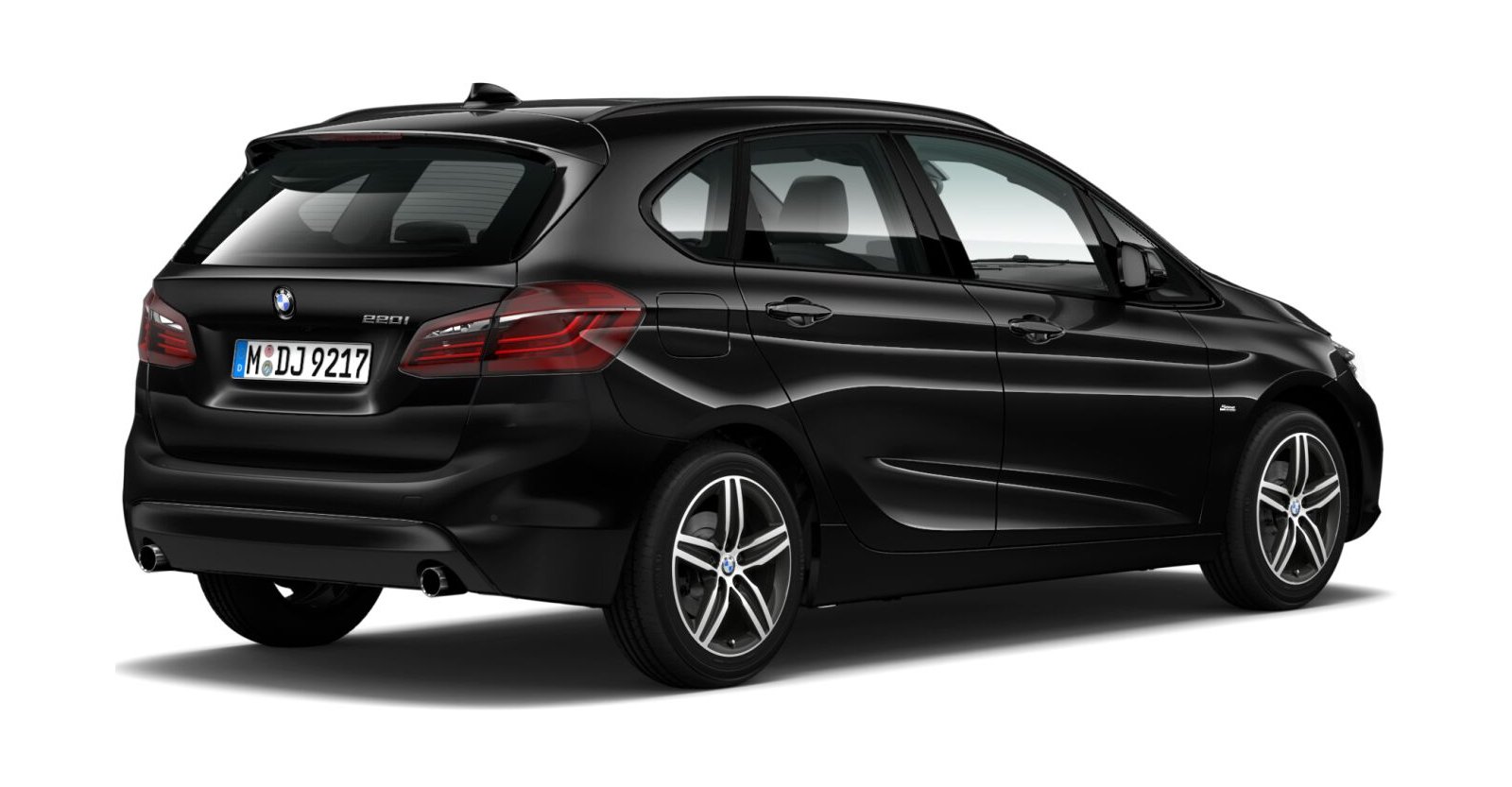 BMW BMW 2er in Schwarz von hinten BMW BMW 2er in Schwarz von hinten