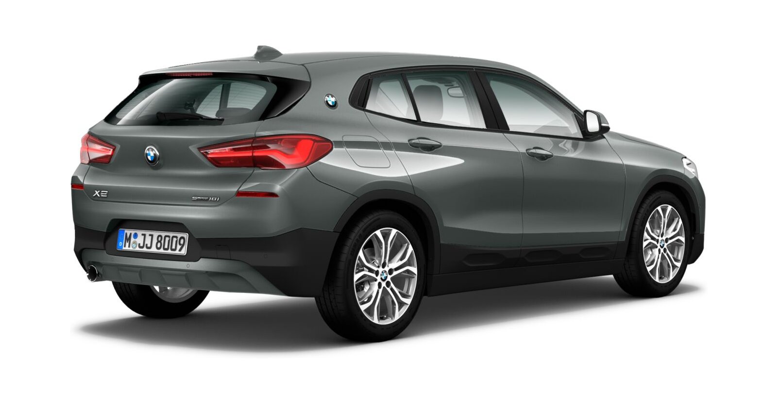 BMW BMW X in Grau von hinten BMW BMW X in Grau von hinten